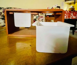 Eco Wooden Planter with Two Pots