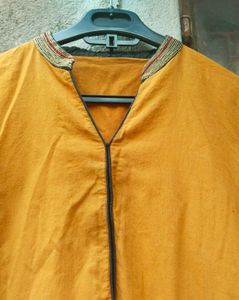 Ethnic Mustard Tunic