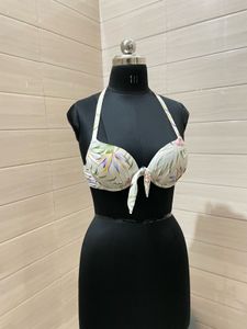 H&amp;M Imported Floral Bikini Top