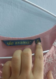 Avaasa Embroidered Kurti - Size M