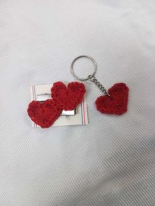 Handmade Crochet Heart Accessories