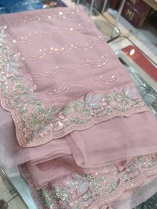Embroidered Saree (Issue)