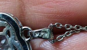 925 pure silver hallmarked Heart Pendant chain