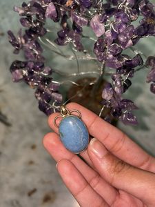 Cute Blue Aquamarine Pendant