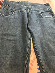 Pull-On Denim Jeans