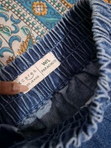 Denim Parachute pants