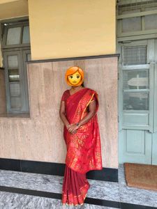 Pure Silk Saree with ashavali border