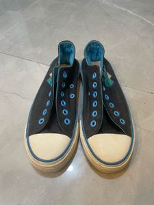 Black And Blue Converse