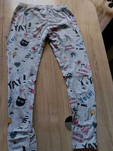 Used cute Graphic Print Girls Leggings
