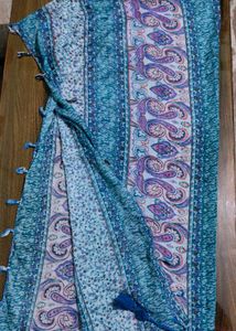 Blue Paisley Scarf
