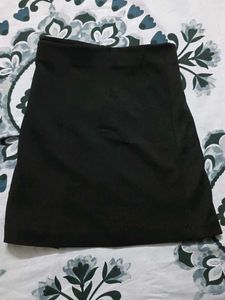 A Crisp Black Mini Skirt