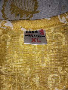 Yellow A Line Kurta