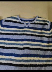 Striped Knit Sweater/ top