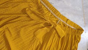 Mustard Colour Palazzo For Girls/Women