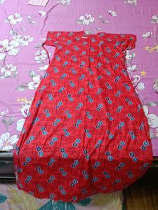 Red Floral Nighty