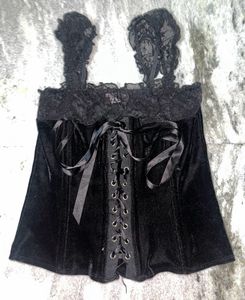 ❗️ 5% sale black lacey grunge / gothic corset🖤