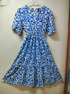 Blue Floral Dress