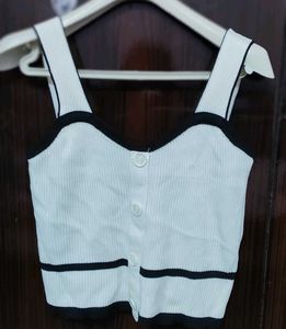 Button Down Crop Tank
