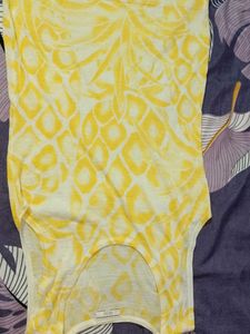 Yellow Printed Top