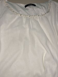 Elegant white crop top