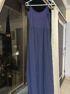 Elegant Navy Maxi Dress