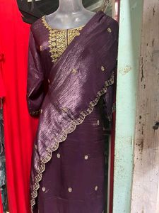 Elegant Purple Kurta Set