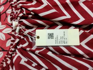 Brand 🔥🆕Berrylush Red &amp; White Geometric Pr