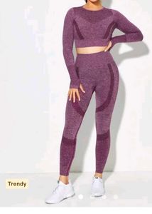 Stylish Purple Gymwear Set 💜