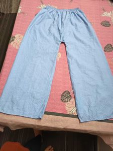 Korean Blue Striped Lounge Pants