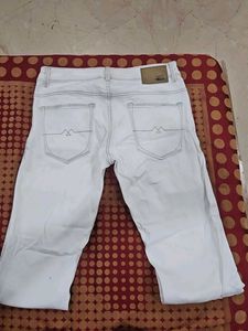 Mufti White Coloured Jeans