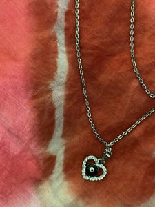 Evil Eye Heart Necklace