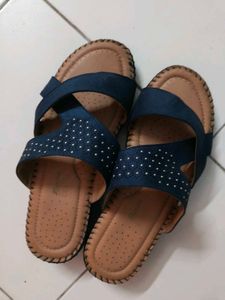 Bata Medicated Comfortable Blue Sandals
