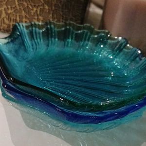 1Peice Small Glass Shell Plate