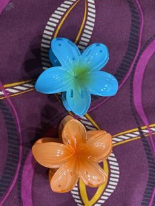 Beautiful flower claw clip, trendy, big palm size