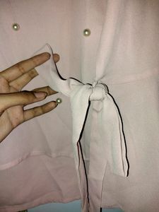 Pearl studded top - peplum sleeves