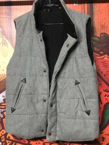 Gray Padded Vest Jacket made in South Korea
