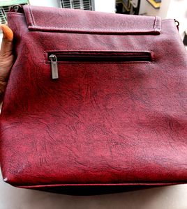 Price Drop!!Maroon Messenger Bag For Ladies.