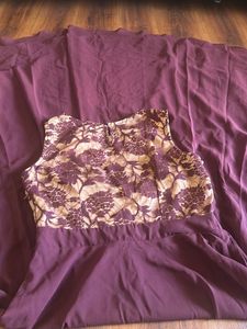 Party wear brown branded gown in size 36