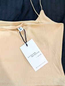 Beige Spaghetti Top