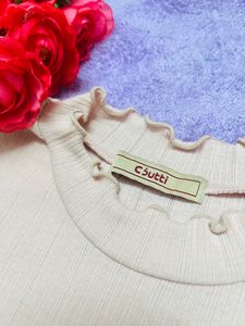 Peachy beige Stretchable Top