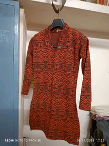 Patterned Knit warm Dress for winter