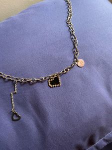 Pixel Heart Charm Necklace