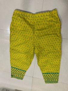 Yellow Embroidered Kurta