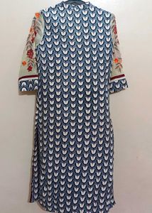 Printed Kurta With Stylish Sleeves