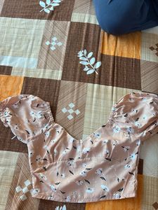 Floral Print Crop Top