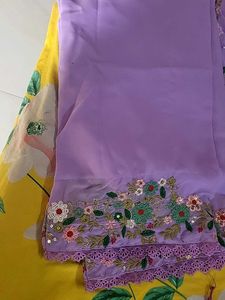 Beautiful Lavender Georgette Suit