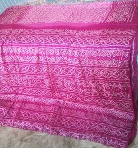 5 BRAND NEW Bandhani silk saree set &amp; ready fall