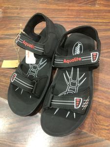 Aqualite Black Sandals Size UK 8