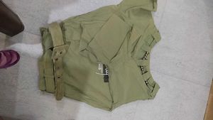 Stylish Olive Green Top