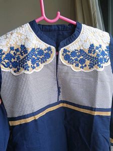 Blue Long Kurti